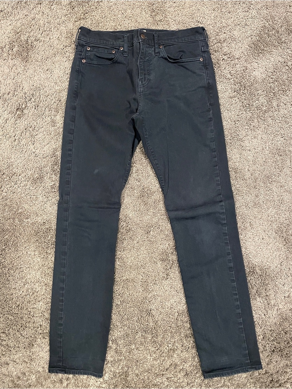 J. Crew Men's 484 Slim Pants in Washed Navy